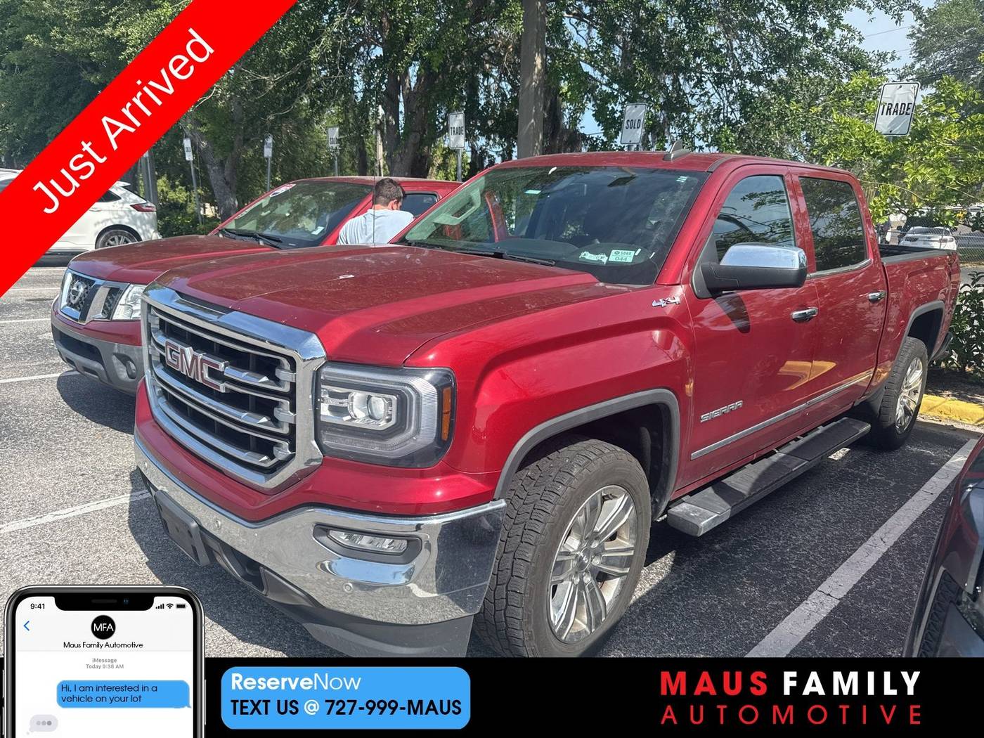 2018 GMC Sierra 1500 SLT — Pickup Truck — 88,972 mi — New Port Richey, FL