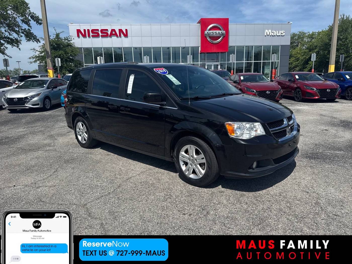 2019 Dodge Grand Caravan SXT — Minivan — 107,825 mi — New Port Richey, FL