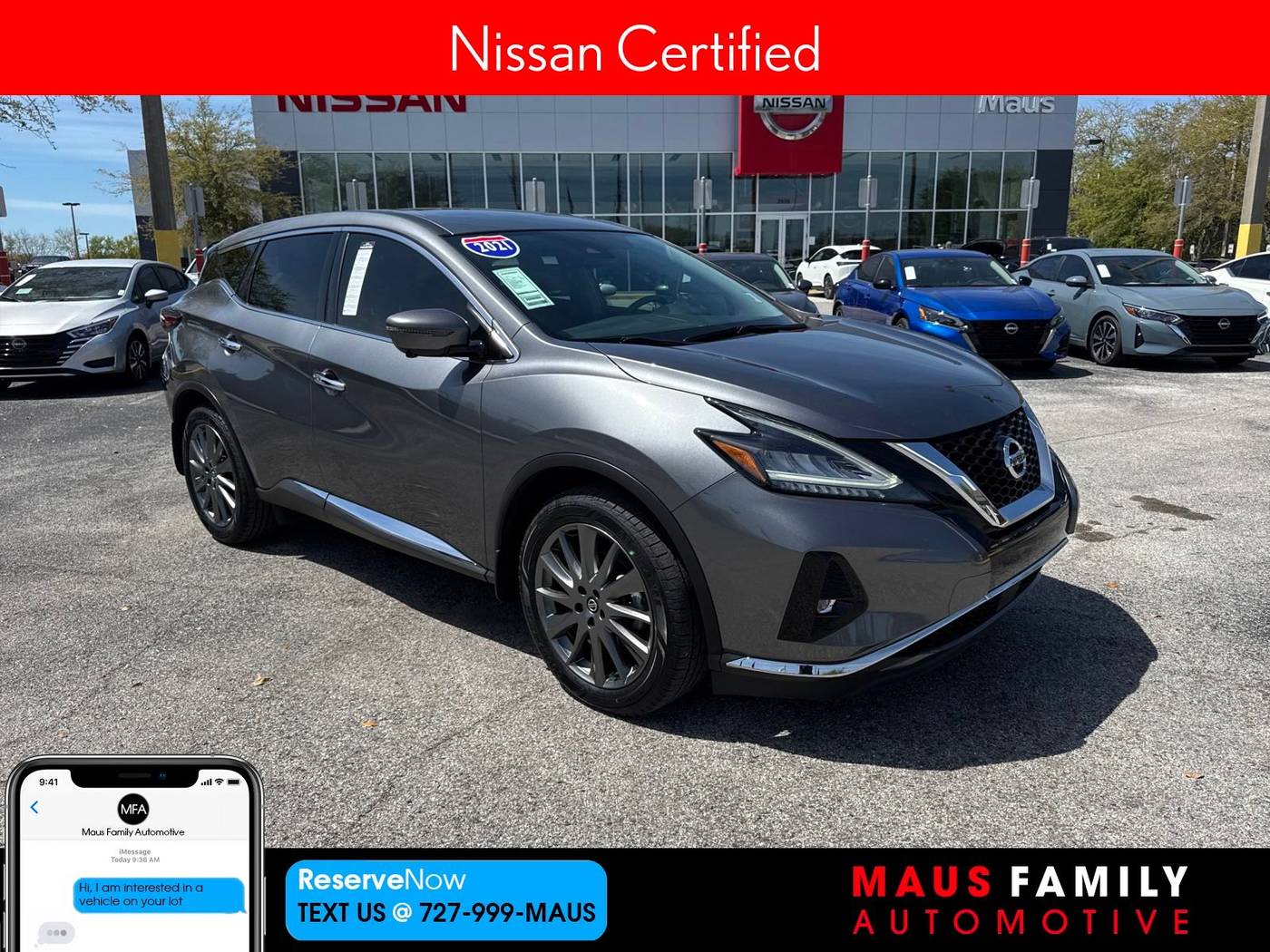 2021 Nissan Murano SV — SUV — 29,677 mi — New Port Richey, FL