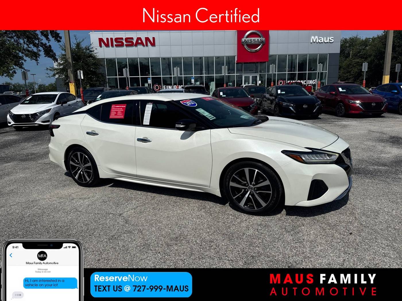 2021 Nissan Maxima SV — Sedan — 32,593 mi — New Port Richey, FL