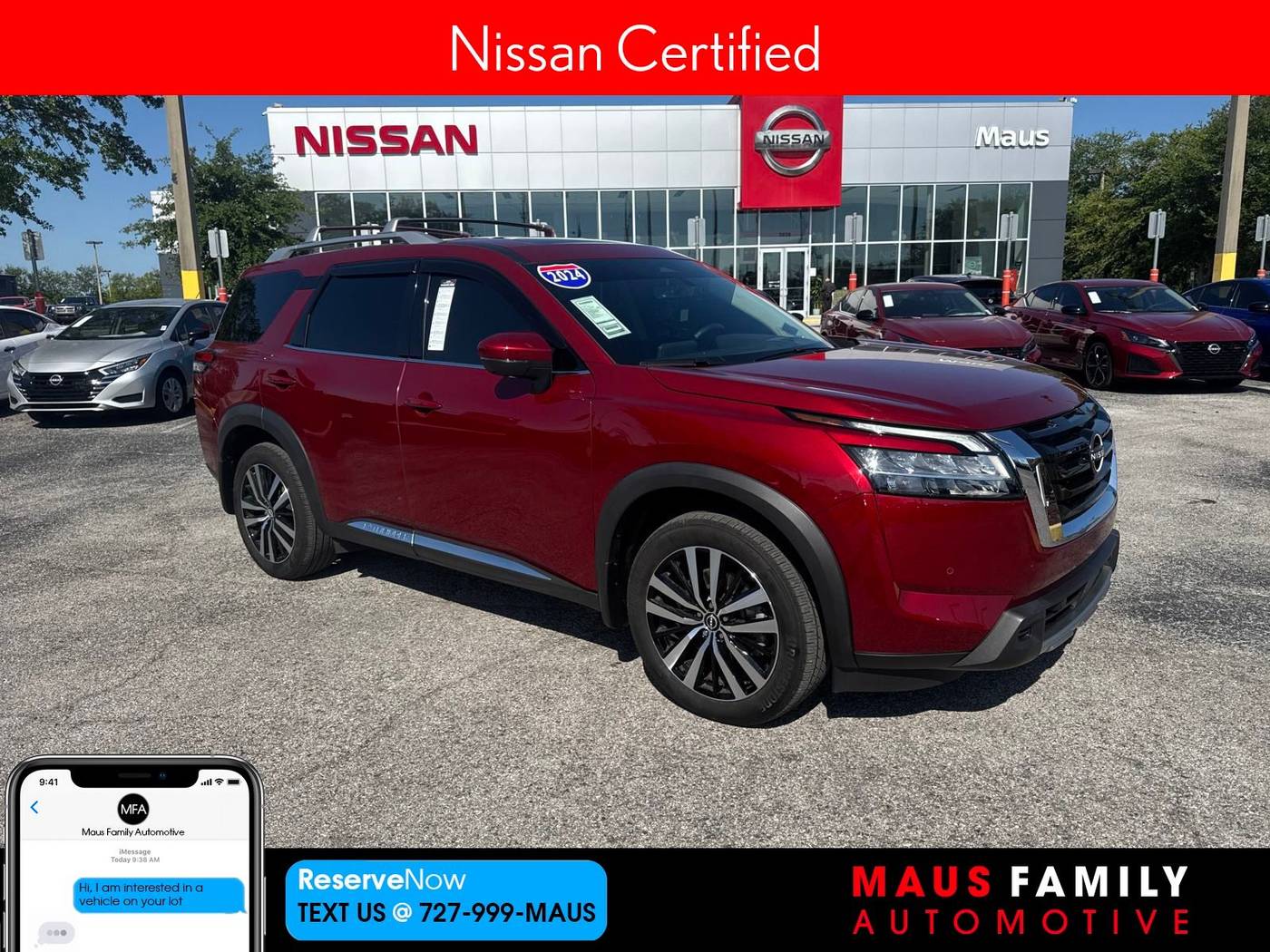 2024 Nissan Pathfinder Platinum — SUV — 20,333 mi — New Port Richey, FL