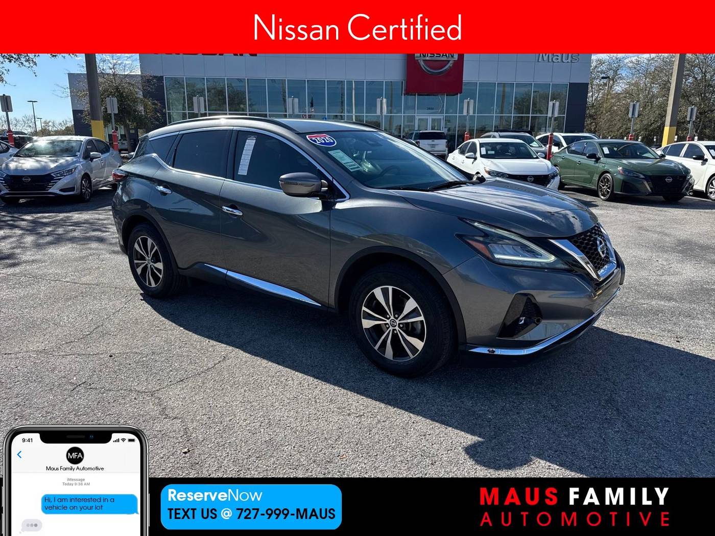 2020 Nissan Murano SV — SUV — 73,941 mi — New Port Richey, FL