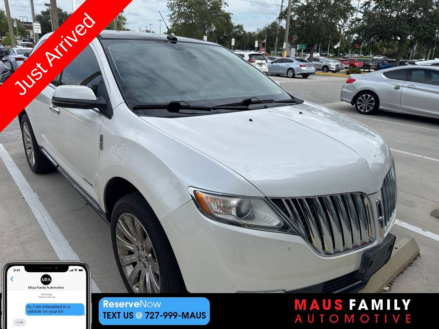 2013 Lincoln MKX AWD — SUV — 100,683 mi — New Port Richey, FL