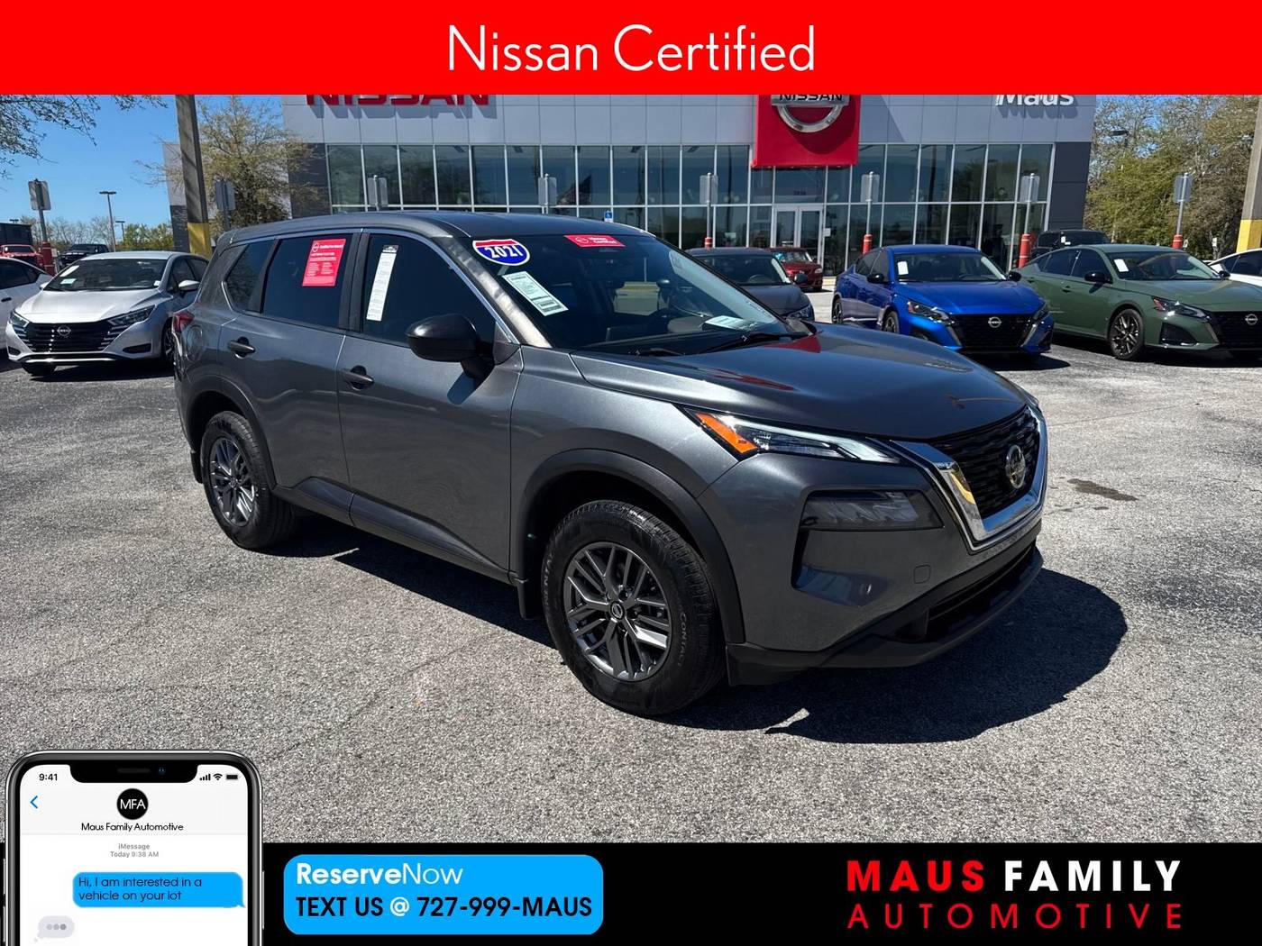 2021 Nissan Rogue S — SUV — 46,655 mi — New Port Richey, FL