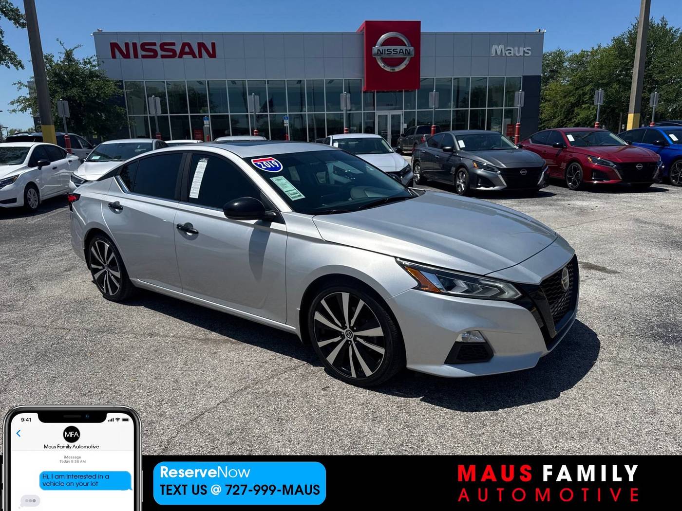 2019 Nissan Altima SR — Sedan — 102,574 mi — New Port Richey, FL