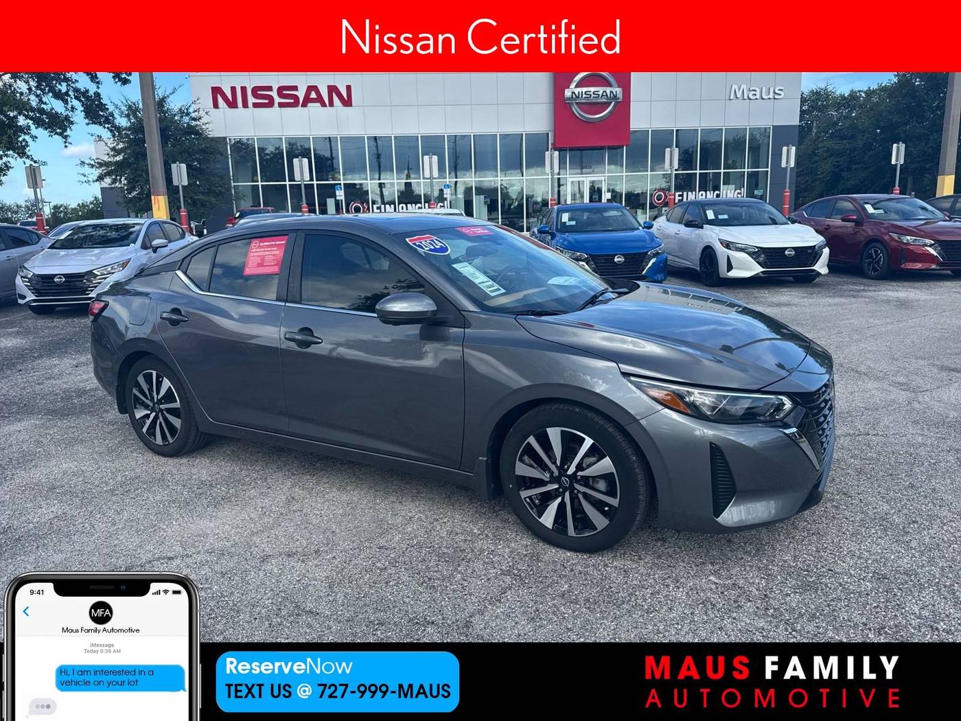 2024 Nissan Sentra SV — Sedan — 8,995 mi — New Port Richey, FL