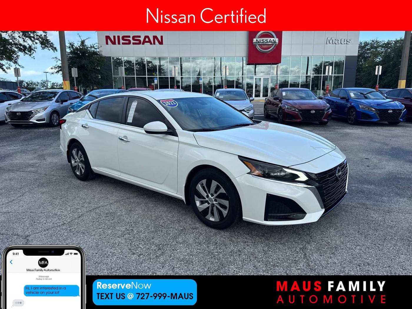 2023 Nissan Altima S — Sedan — 9,869 mi — New Port Richey, FL