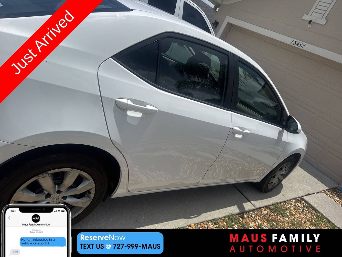2014 Toyota Corolla LE — Sedan — 117,673 mi — New Port Richey, FL