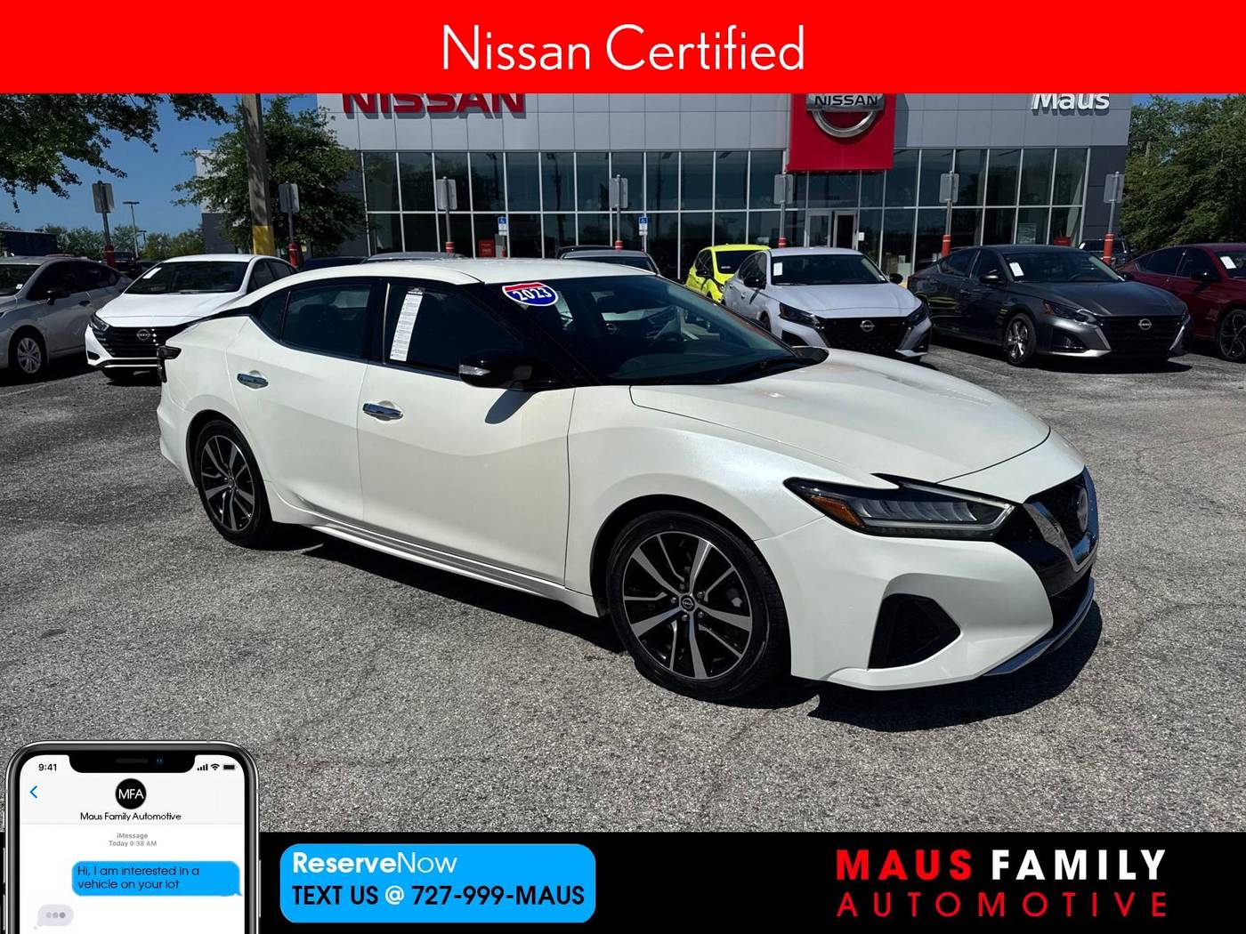 2023 Nissan Maxima SV — Sedan — 33,763 mi — New Port Richey, FL