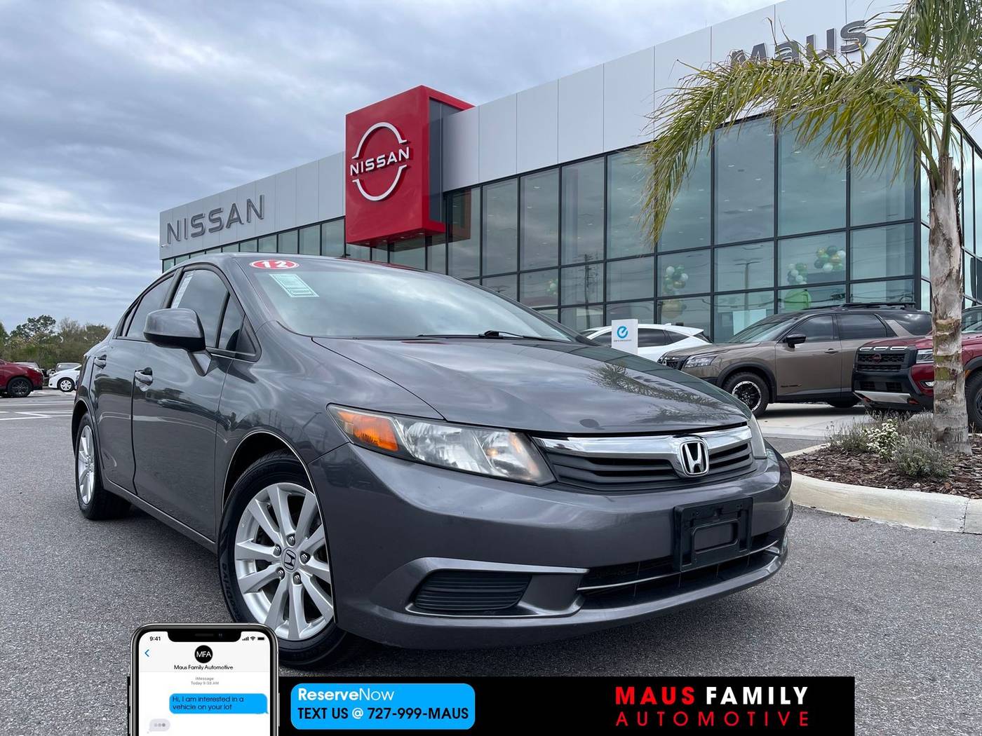 2012 Honda Civic EX-L — Sedan — 99,617 mi — New Port Richey, FL