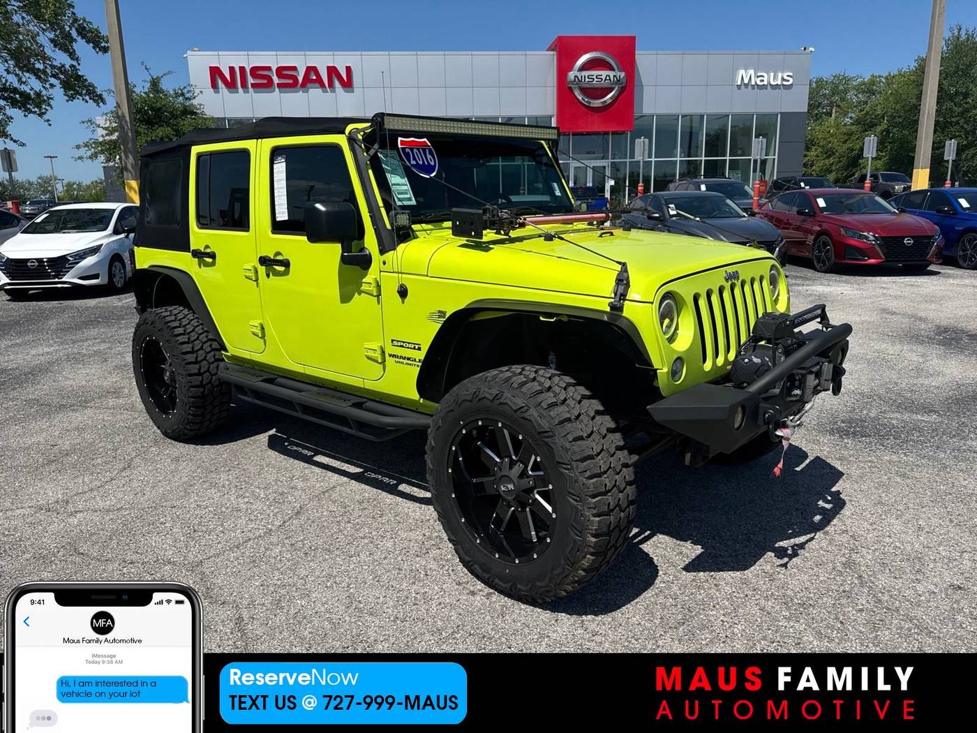 2016 Jeep Wrangler Sport — SUV — 67,554 mi — New Port Richey, FL