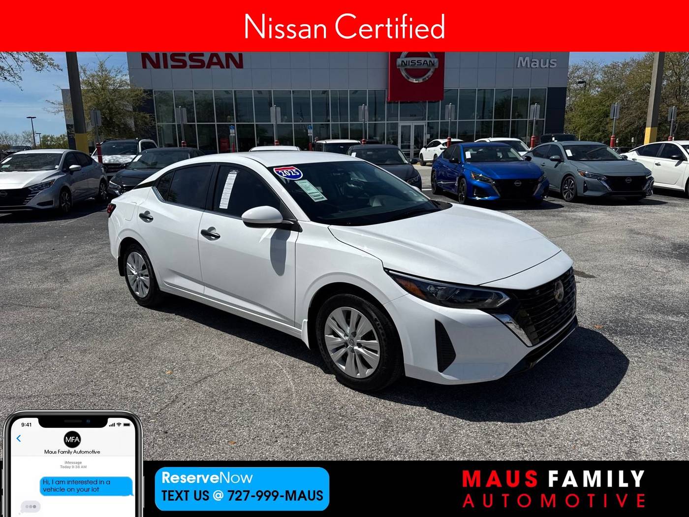 2025 Nissan Sentra S — Sedan — 65 mi — New Port Richey, FL