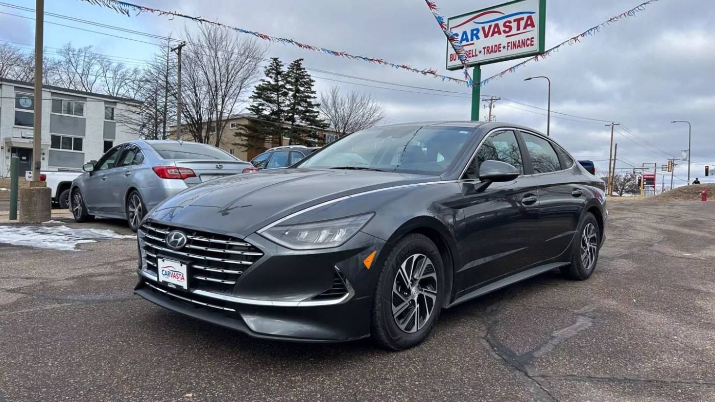 2021 Hyundai Sonata Hybrid Blue — Sedan — 78,506 mi — Saint paul, MN