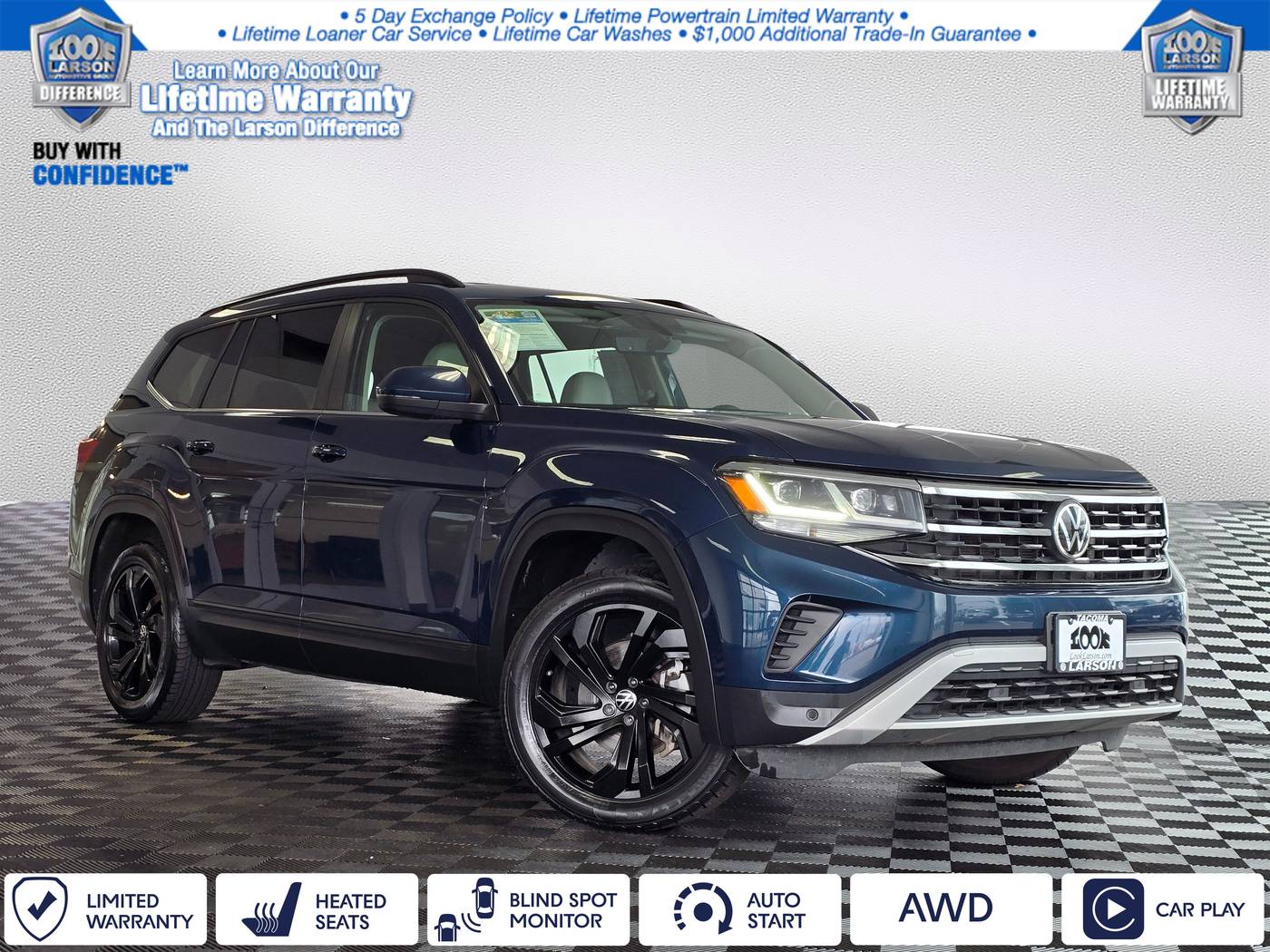 2022 Volkswagen Atlas SE with Technology — SUV — 46,309 mi — Tacoma, WA