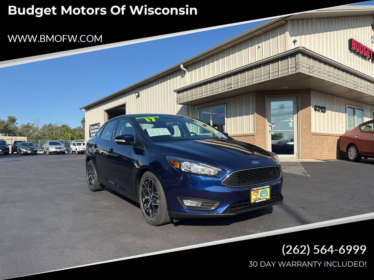 2017 Ford Focus SEL — Sedan — 89,260 mi — Racine, WI