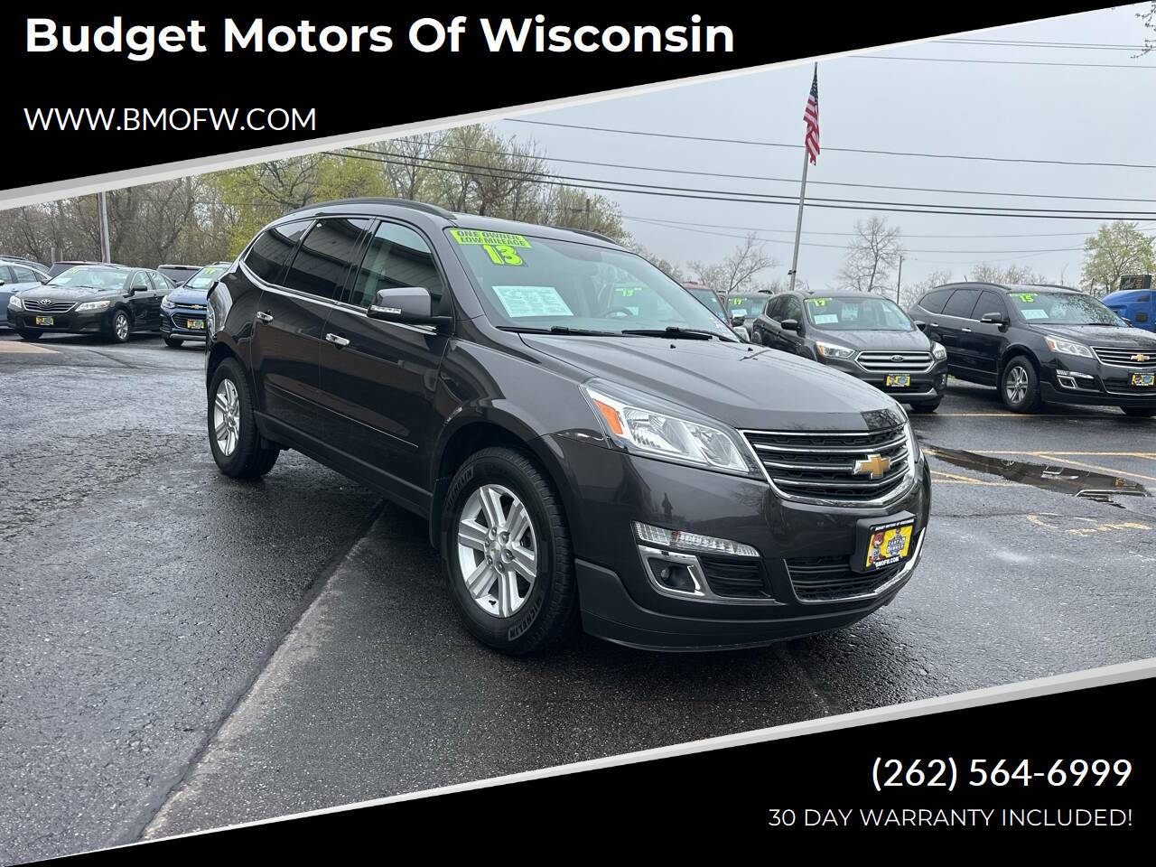 2013 Chevrolet Traverse LT — SUV — 62,675 mi — Racine, WI