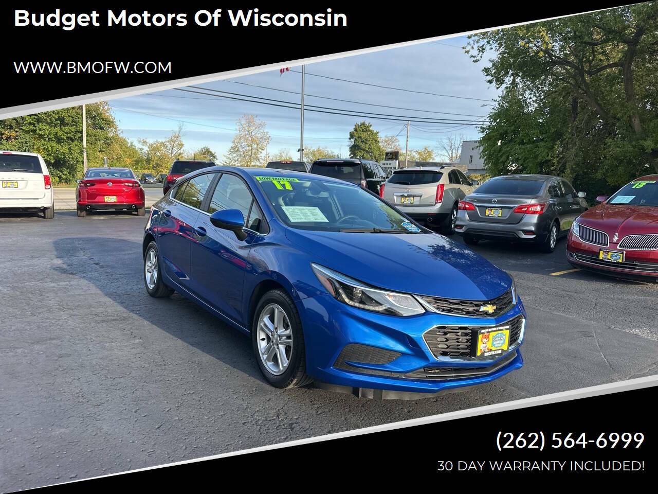 2017 Chevrolet Cruze LT — Hatchback — 68,874 mi — Racine, WI