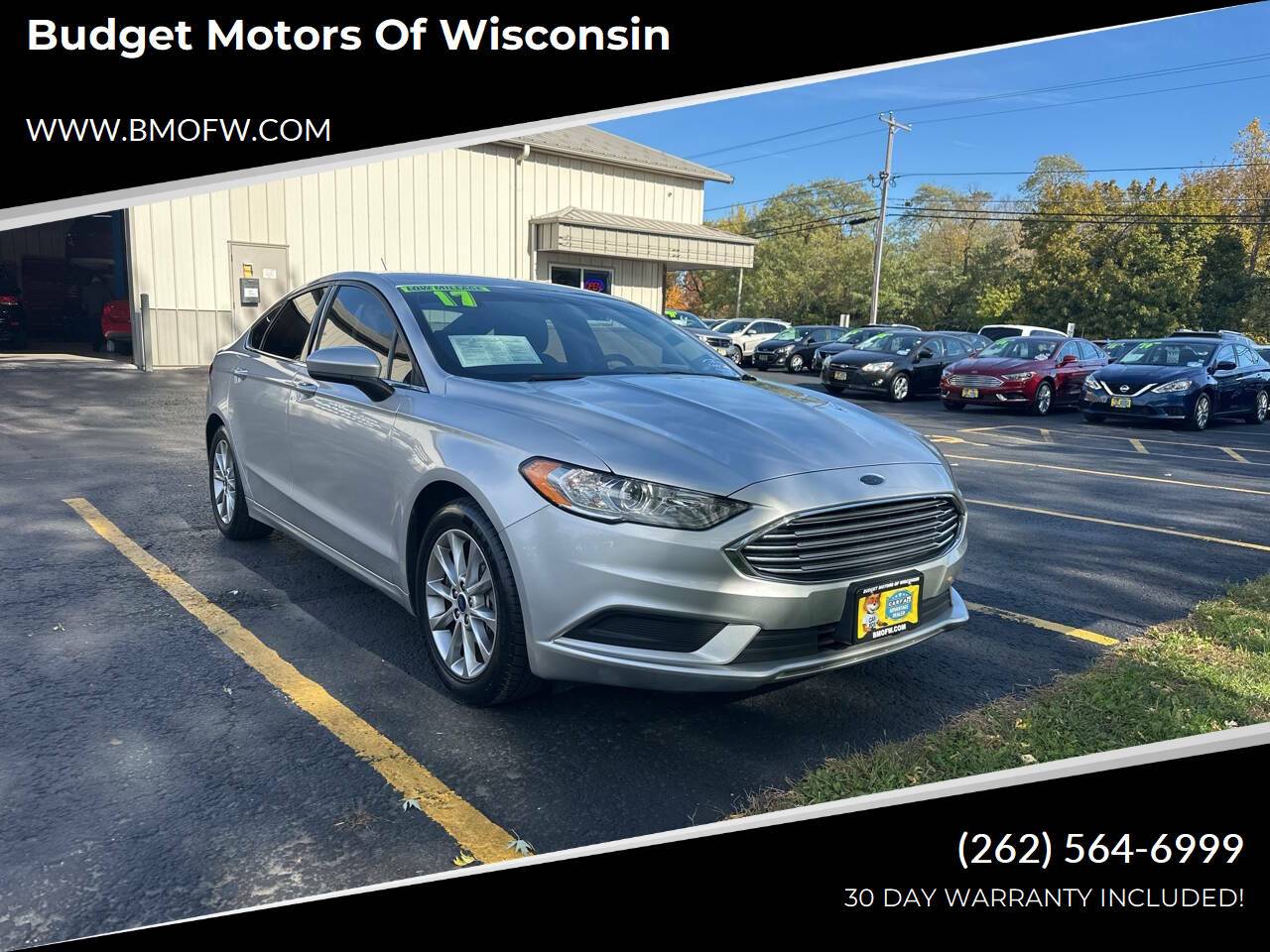 2017 Ford Fusion SE — Sedan — 93,520 mi — Racine, WI