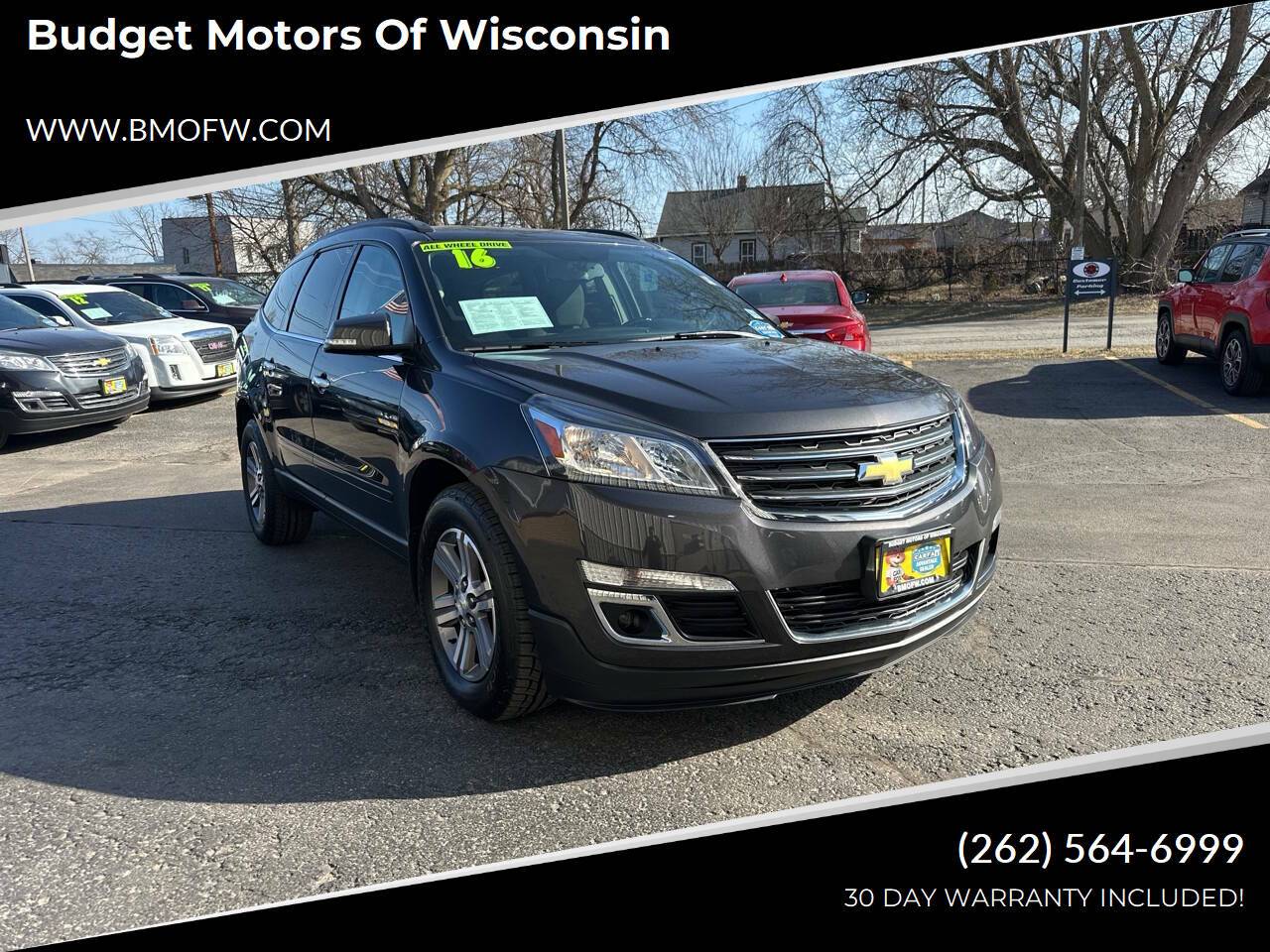 2016 Chevrolet Traverse LT — SUV — 103,223 mi — Racine, WI