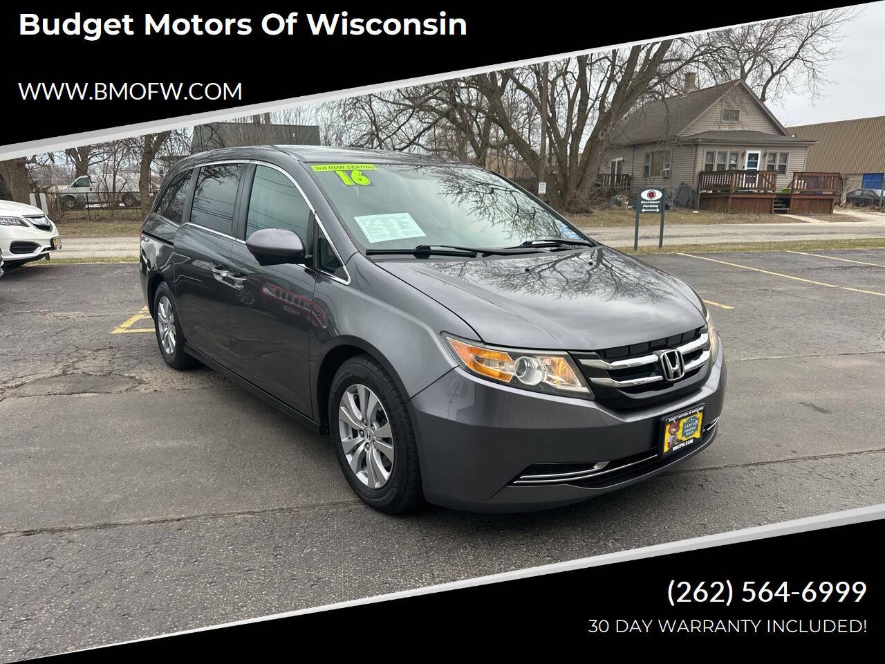 2016 Honda Odyssey SE — Minivan — 160,505 mi — Racine, WI