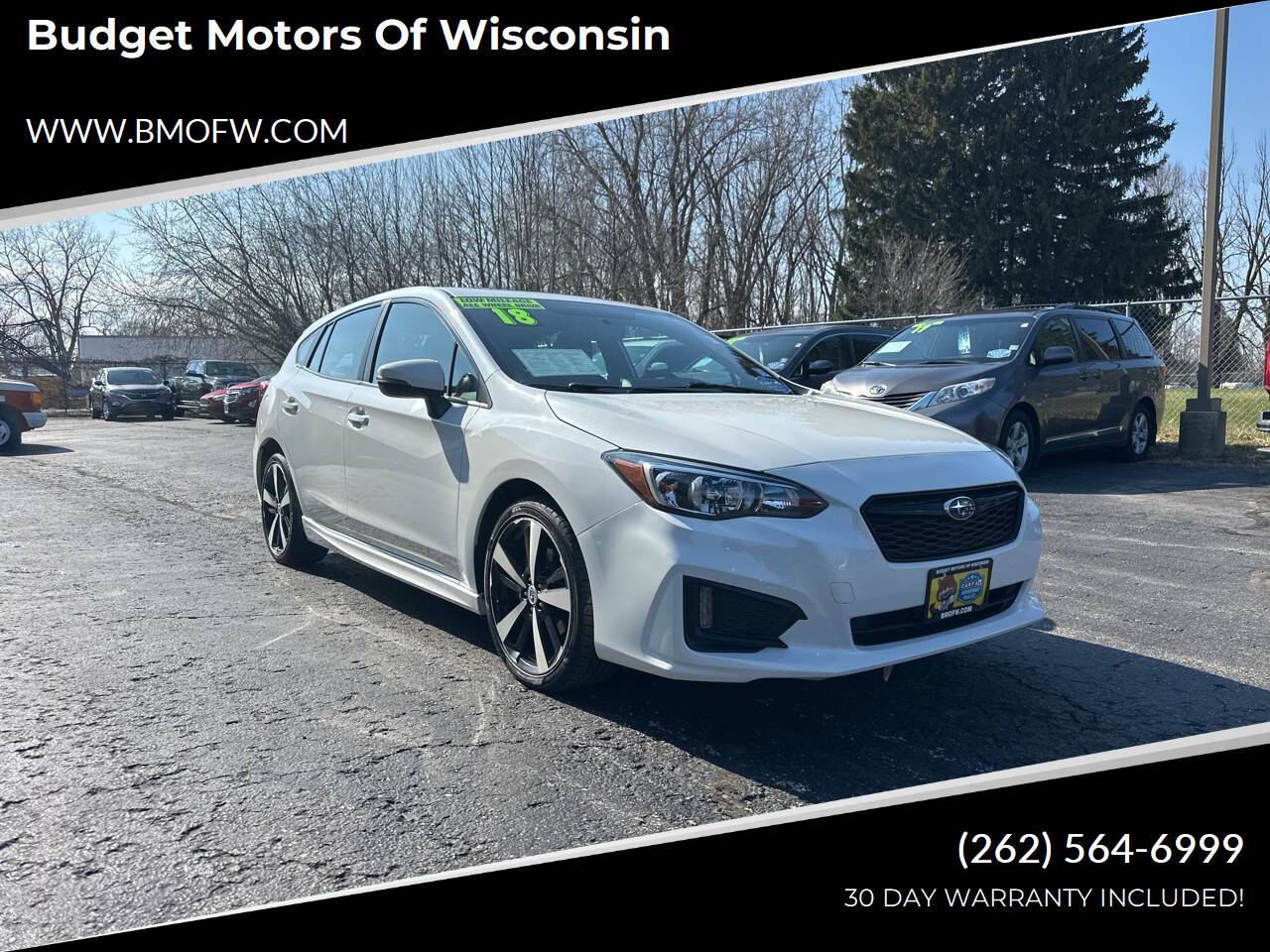 2018 Subaru Impreza 2.0i Sport — Hatchback — 64,734 mi — Racine, WI
