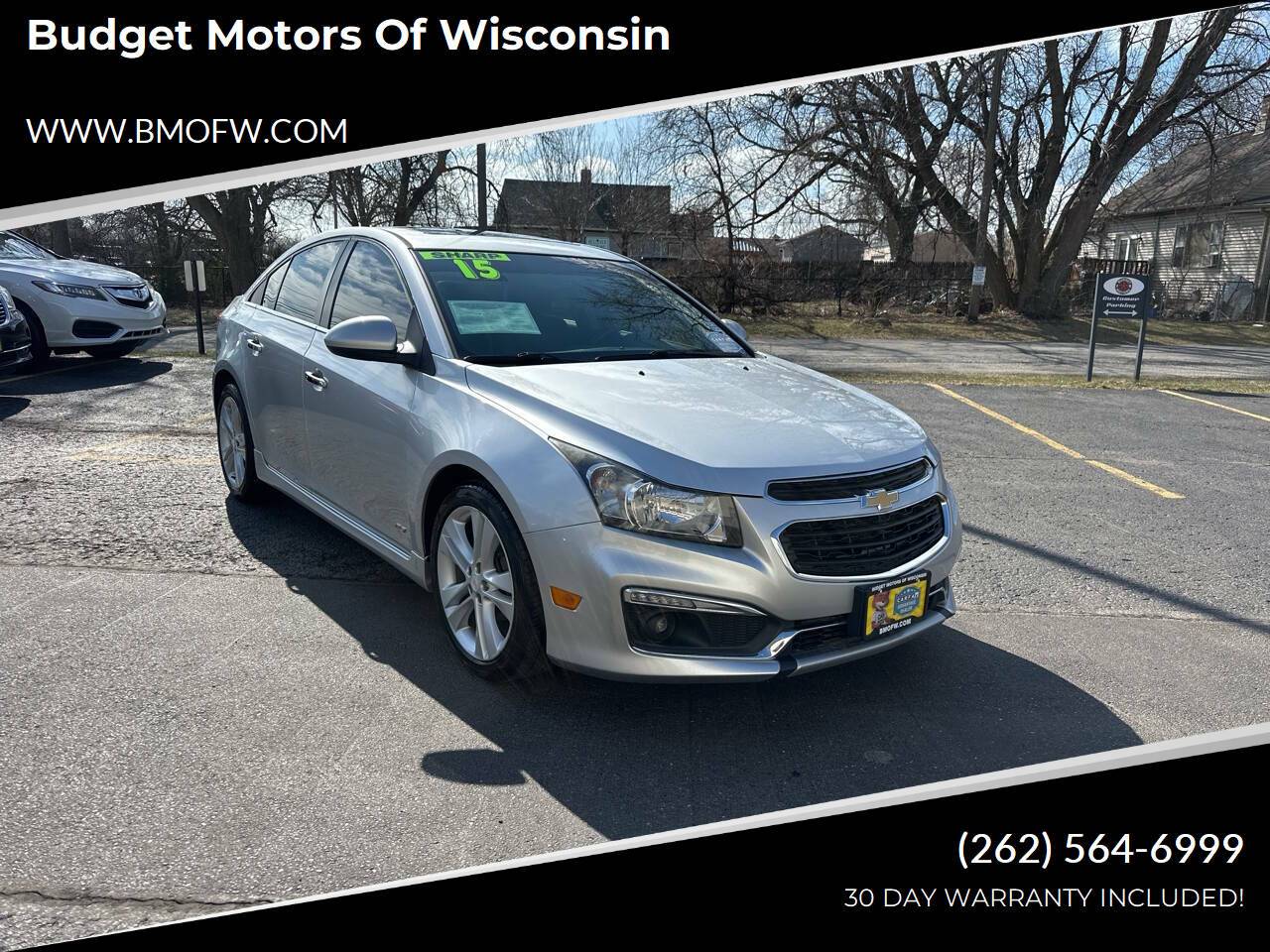 2015 Chevrolet Cruze LTZ — Sedan — 120,710 mi — Racine, WI