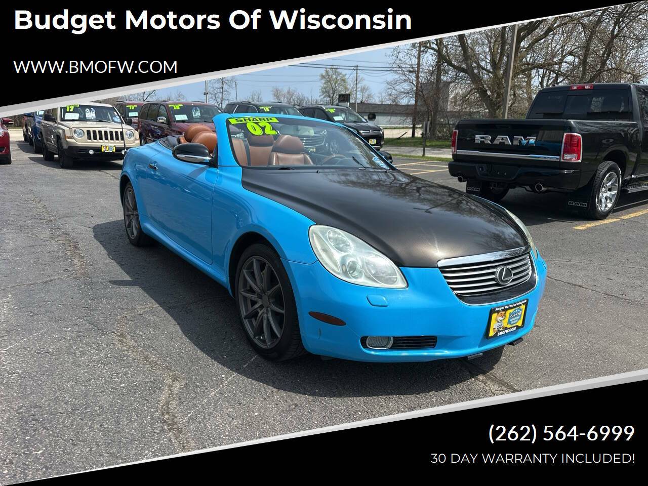 2002 Lexus SC SC 430 — Convertible — 121,056 mi — Racine, WI