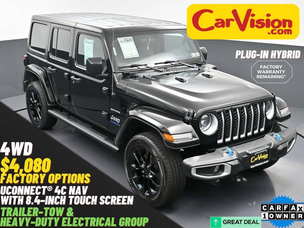 2023 Jeep Wrangler Sahara 4xe — SUV — 52,388 mi — Trooper, PA