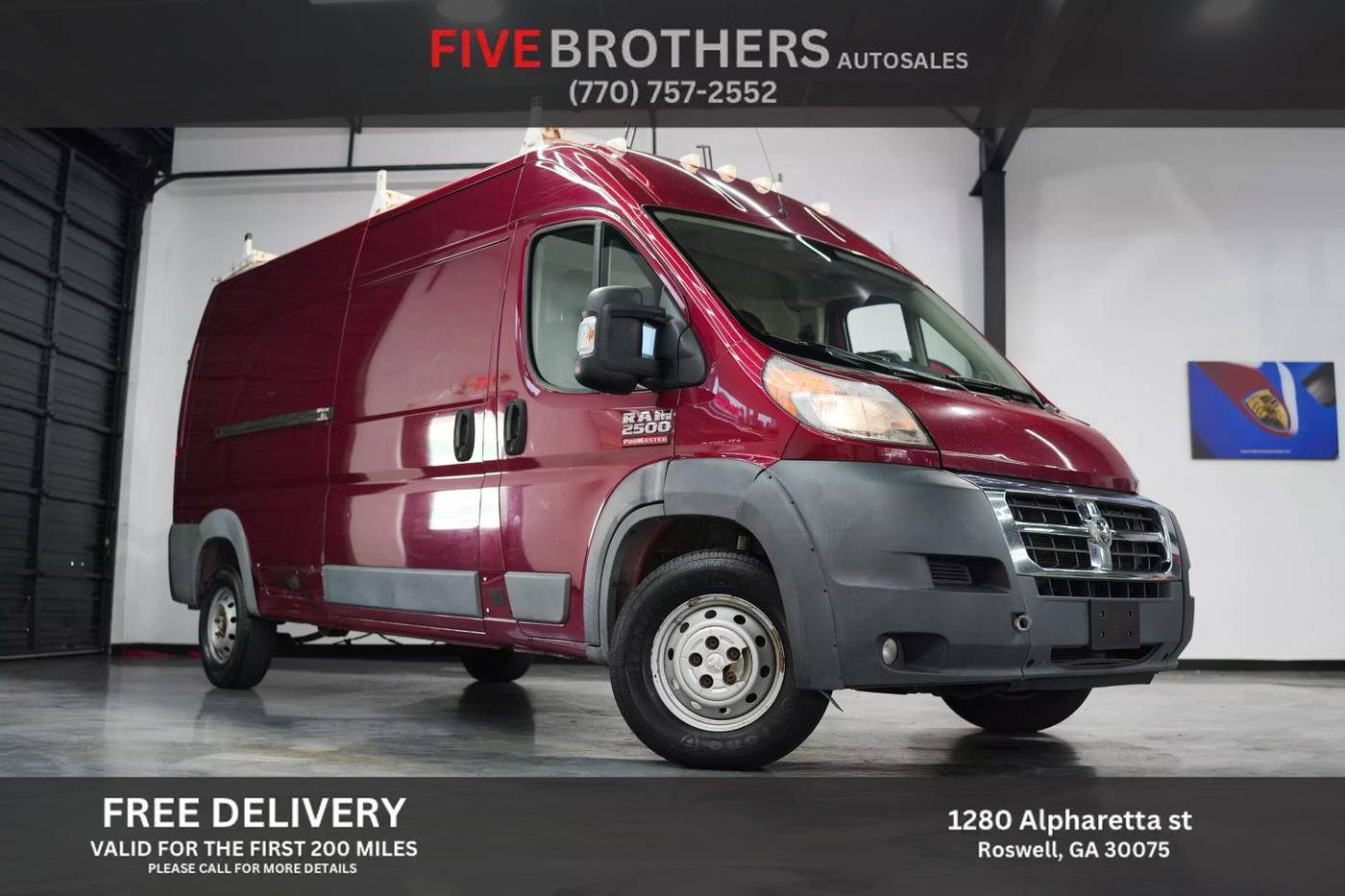 2017 Ram ProMaster Cargo Van 2500 — Cargo Van — 189,850 mi — Roswell, GA