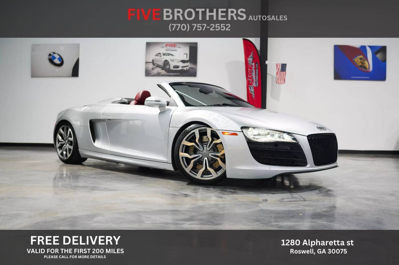 2011 Audi R8 5.2L — Convertible — 29,244 mi — Roswell, GA