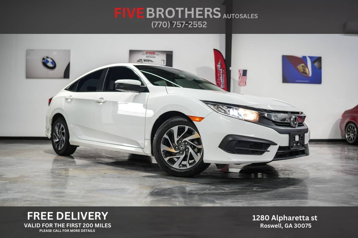 2017 Honda Civic EX — Sedan — 81,585 mi — Roswell, GA