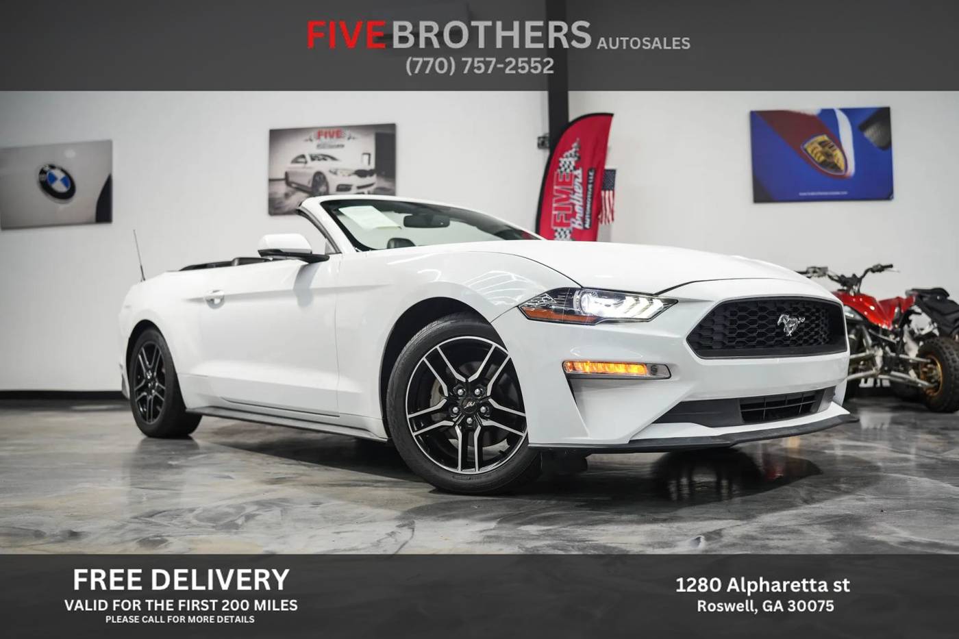 2019 Ford Mustang EcoBoost Premium — Convertible — 98,589 mi — Roswell, GA