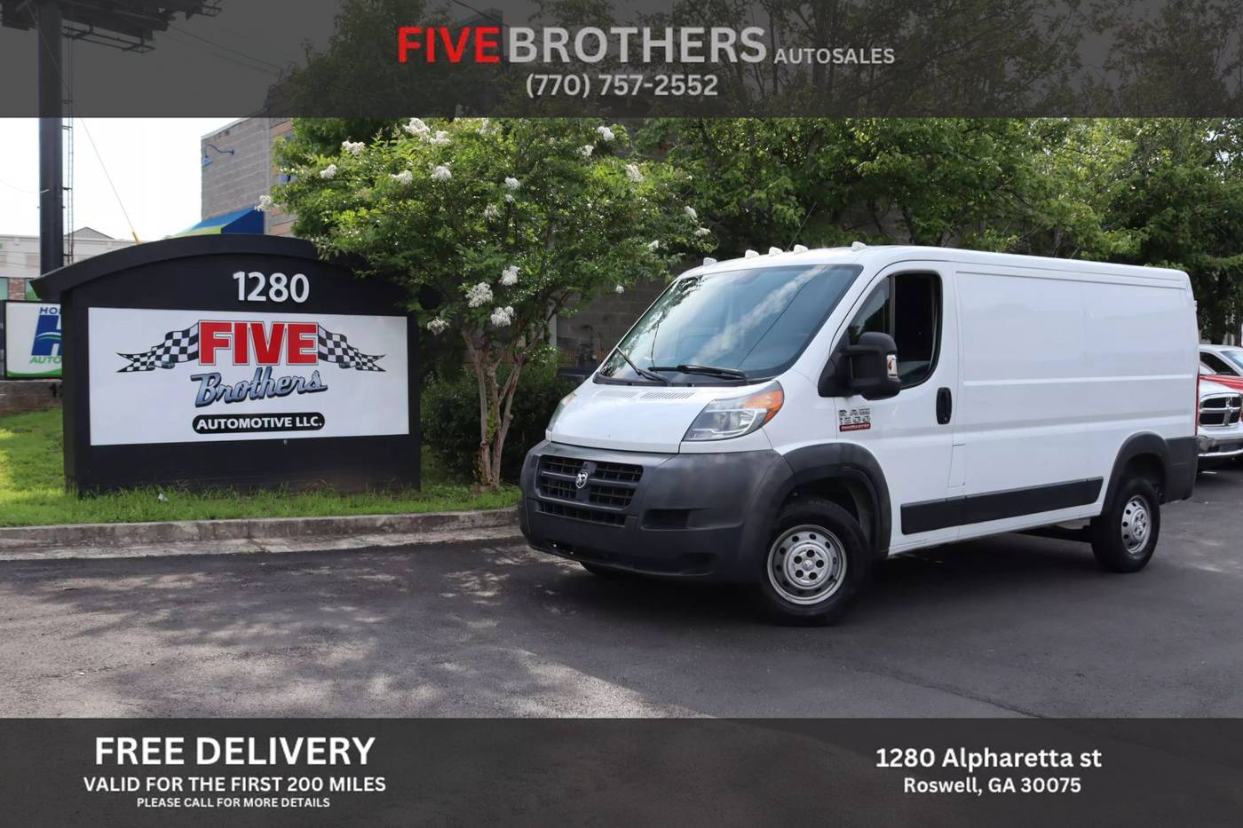 2014 Ram ProMaster Cargo Van 1500 — Cargo Van — 118,672 mi — Roswell, GA