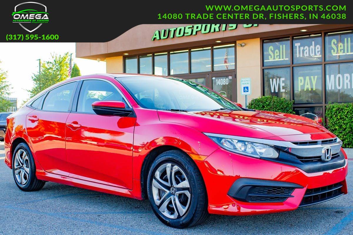 2016 Honda Civic LX — Sedan — 68,496 mi — Fishers, IN
