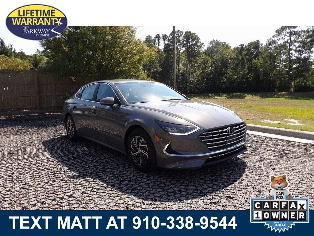 2023 Hyundai Sonata Hybrid Blue — Sedan — 24,365 mi — Wilmington, NC