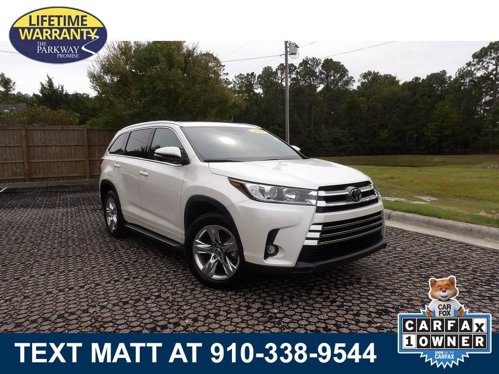 2019 Toyota Highlander Limited — SUV — 55,930 mi — Wilmington, NC
