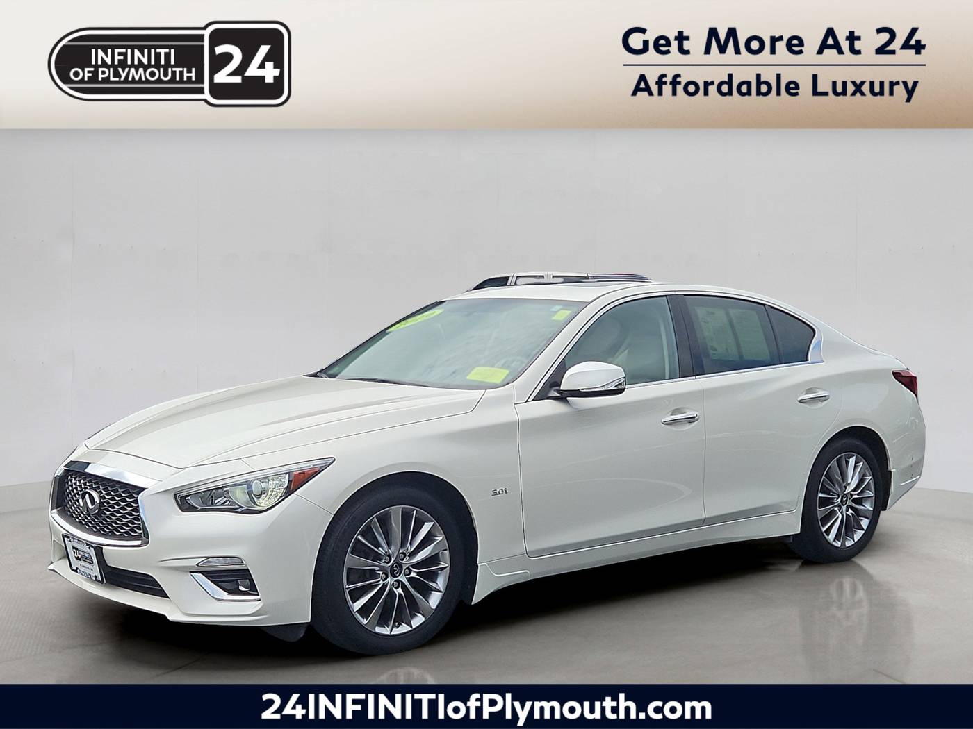 2019 INFINITI Q50 3.0t LUXE — Sedan — 34,562 mi — Plymouth, MA