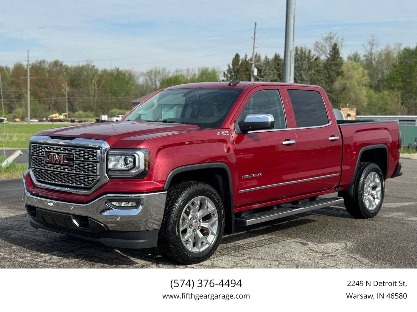 2018 GMC Sierra 1500 SLT — Pickup Truck — 112,521 mi — Warsaw, IN