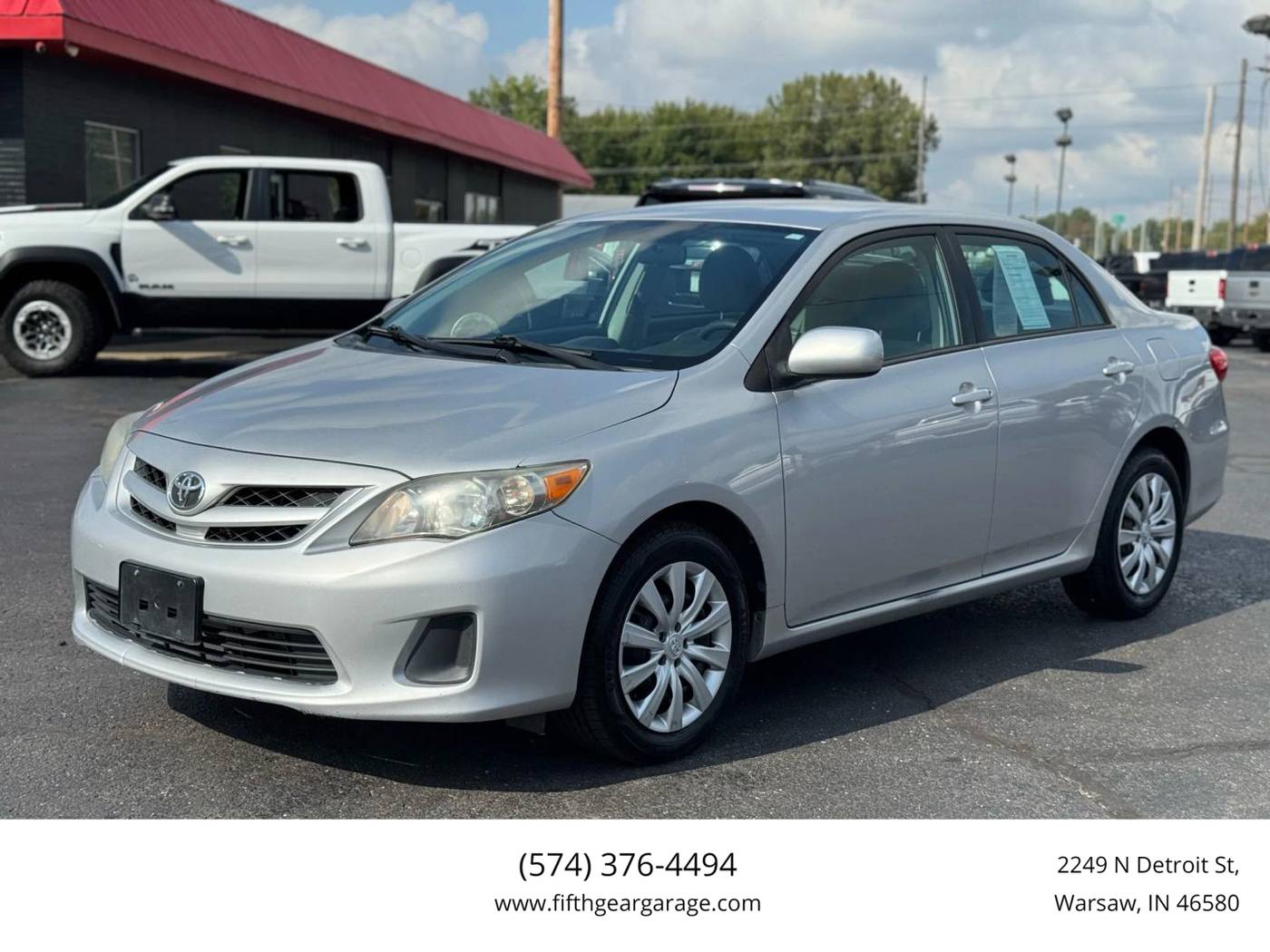 2012 Toyota Corolla LE — Sedan — 138,317 mi — Warsaw, IN