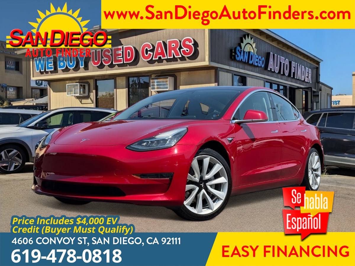 2018 Tesla Model 3 Long Range — Sedan — 27,290 mi — San Diego, CA