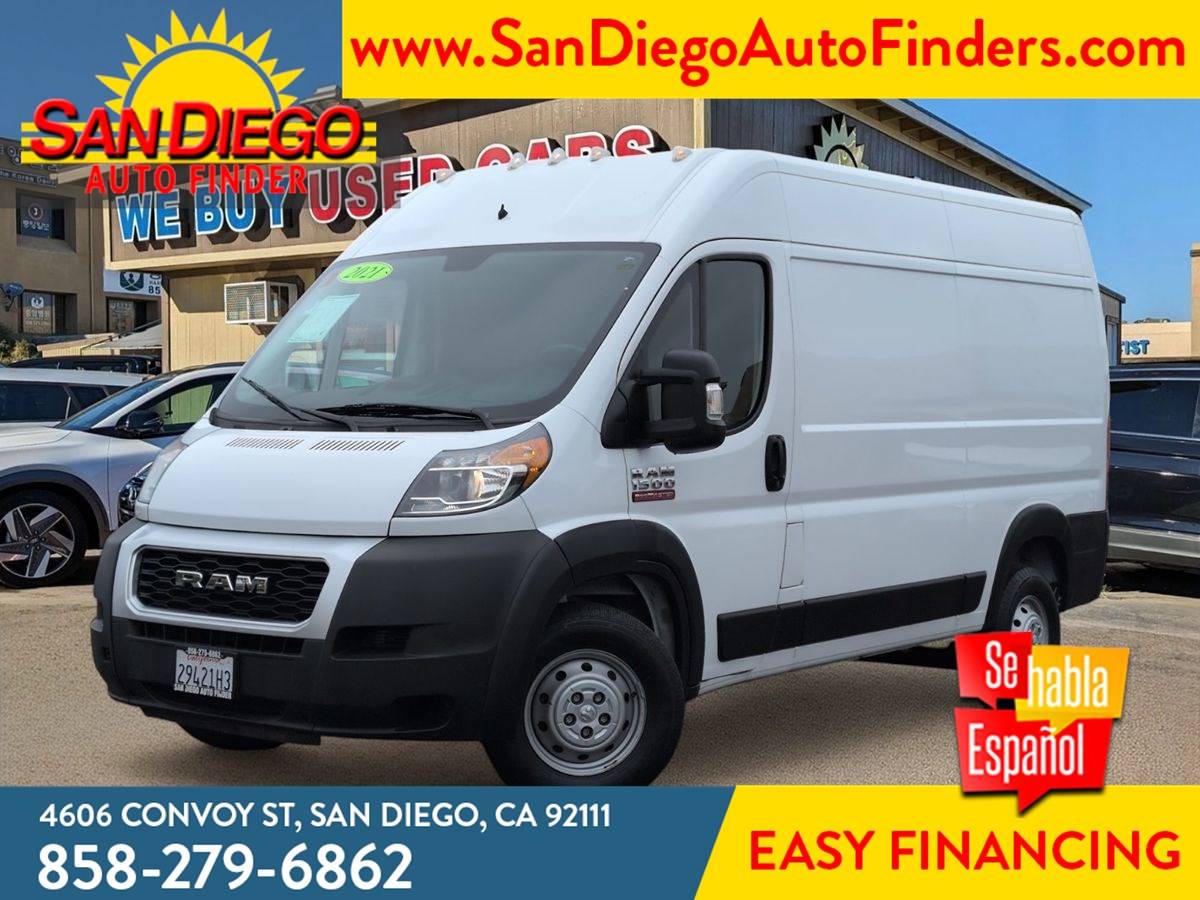 2021 Ram ProMaster Cargo Van 1500 — Cargo Van — 53,486 mi — San Diego, CA