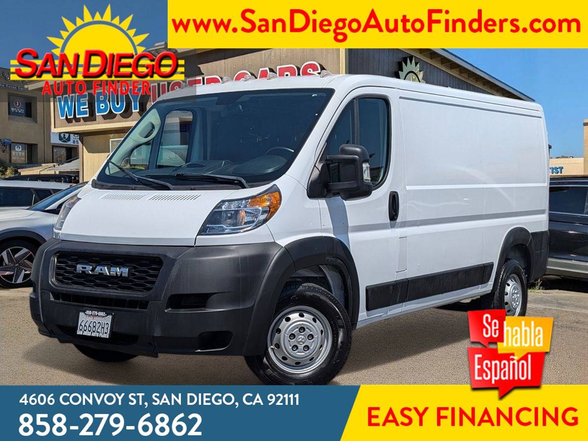 2021 Ram ProMaster Cargo Van 1500 — Cargo Van — 77,556 mi — San Diego, CA