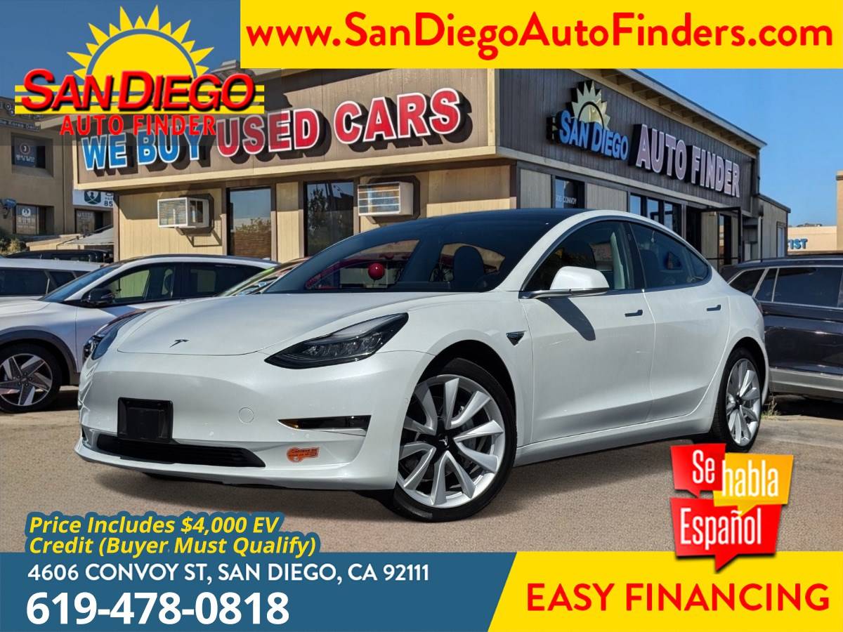 2020 Tesla Model 3 Long Range — Sedan — 36,067 mi — San Diego, CA