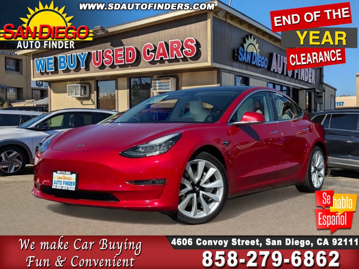 2018 Tesla Model 3 Performance — Sedan — 52,367 mi — San Diego, CA