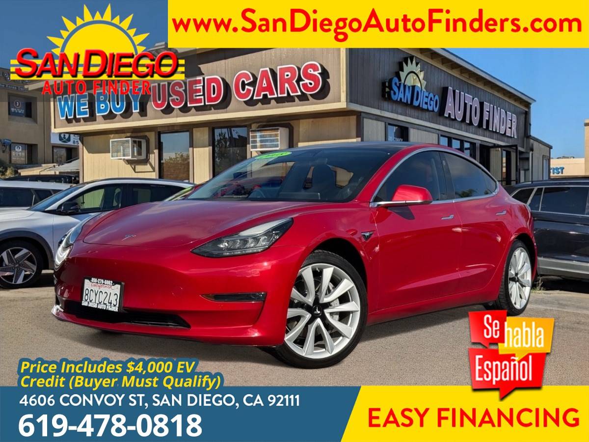 2018 Tesla Model 3 Long Range — Sedan — 57,914 mi — San Diego, CA