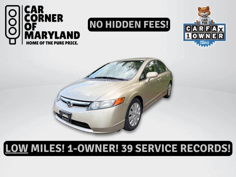 2008 Honda Civic LX — Sedan — 87,461 mi — Manchester, MD