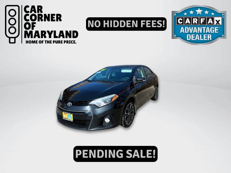 2015 Toyota Corolla S Premium — Sedan — 106,397 mi — Manchester, MD