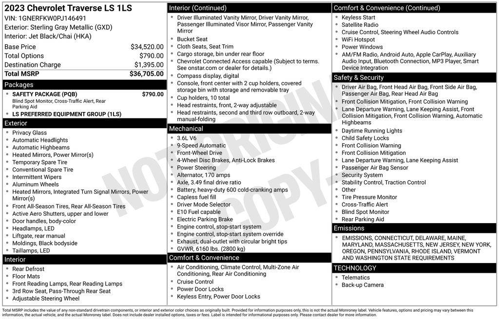 2023 Chevrolet Traverse LS — SUV — 25,974 mi — Wilmington, DE