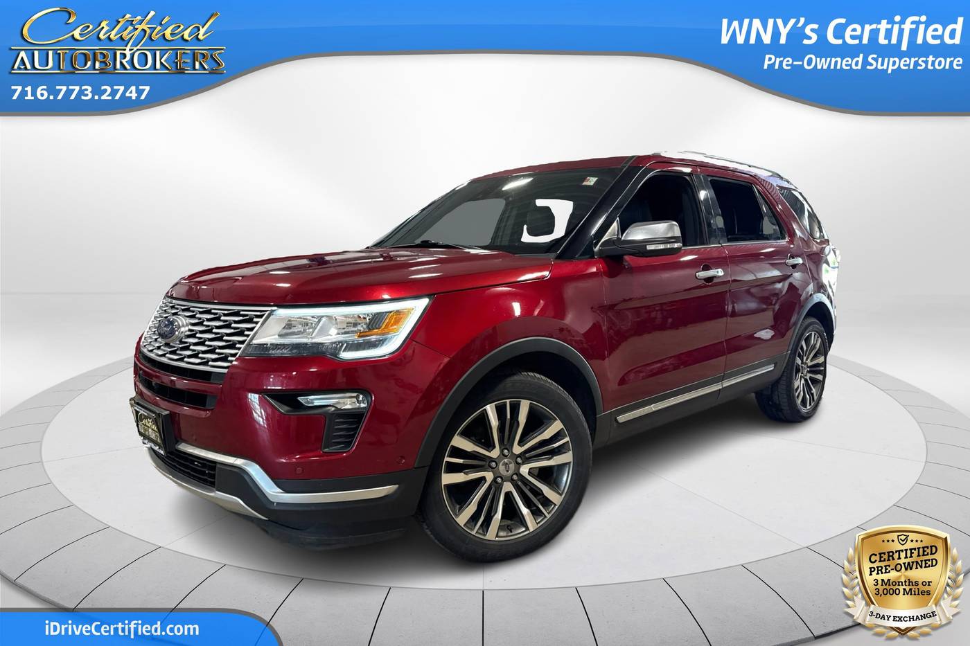 2019 Ford Explorer Platinum — SUV — 84,772 mi — Grand Island, NY