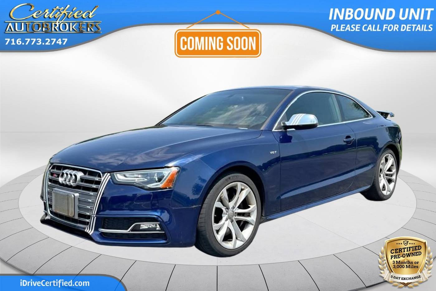 2014 Audi S5 Prestige — Coupe — 72,878 mi — Grand Island, NY